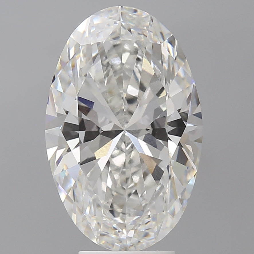 5.56 Carat Oval Shaped, Ideal Cut, F Color, VVS2 Clarity, IGI Certified Lab Grown Diamond