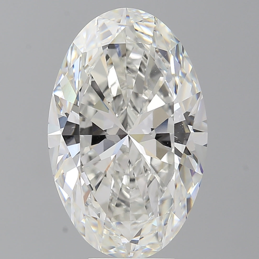 7.56 Carat Oval Shaped, Ideal Cut, F Color, VVS2 Clarity, IGI Certified Lab Grown Diamond