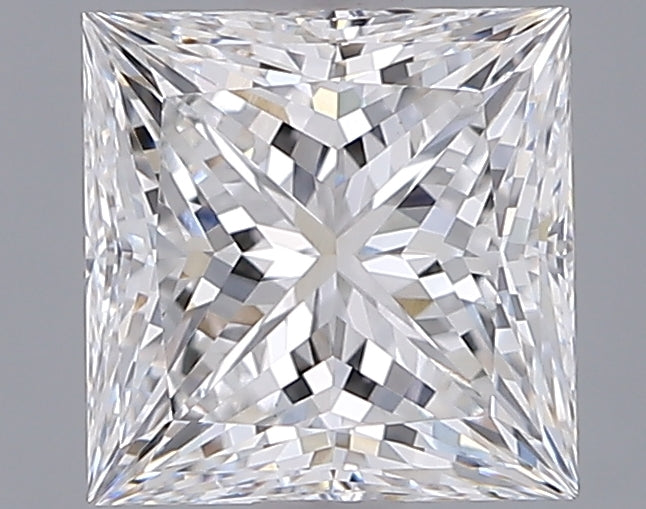 1.94 Carat Princess Shaped, Ideal Cut, E Color, VVS2 Clarity, IGI Certified Lab Grown Diamond