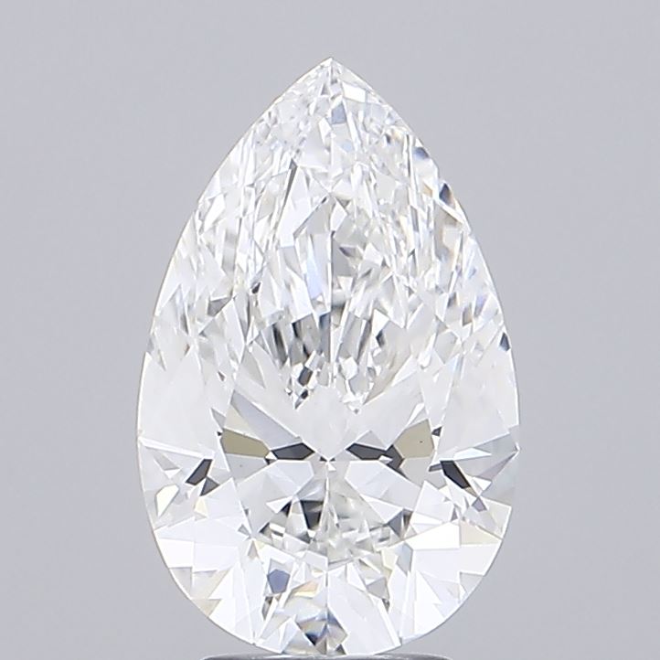 4.02 Carat Pear Shaped, Excellent Cut, E Color, VVS2 Clarity, IGI Certified Lab Grown Diamond