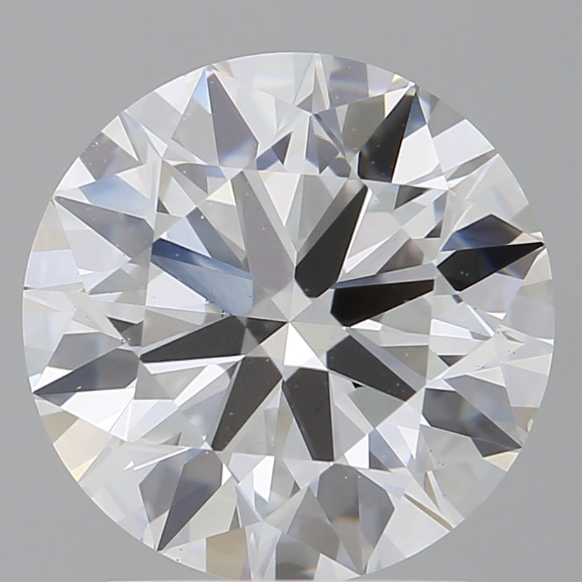 2.53 Carat Round Shaped, Ideal Cut, E Color, VVS2 Clarity, IGI Certified Lab Grown Diamond