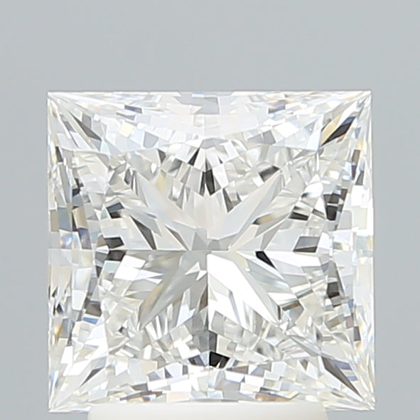 3.18 Carat Princess Shaped, Ideal Cut, F Color, VS1 Clarity, IGI Certified Lab Grown Diamond
