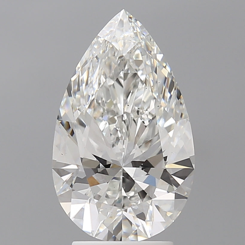 3.54 Carat Pear Shaped, Ideal Cut, E Color, VS1 Clarity, IGI Certified Lab Grown Diamond