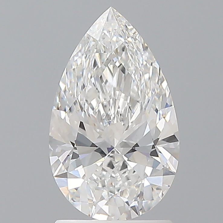 1.59 Carat Pear Shaped, Ideal Cut, E Color, VVS2 Clarity, IGI Certified Lab Grown Diamond