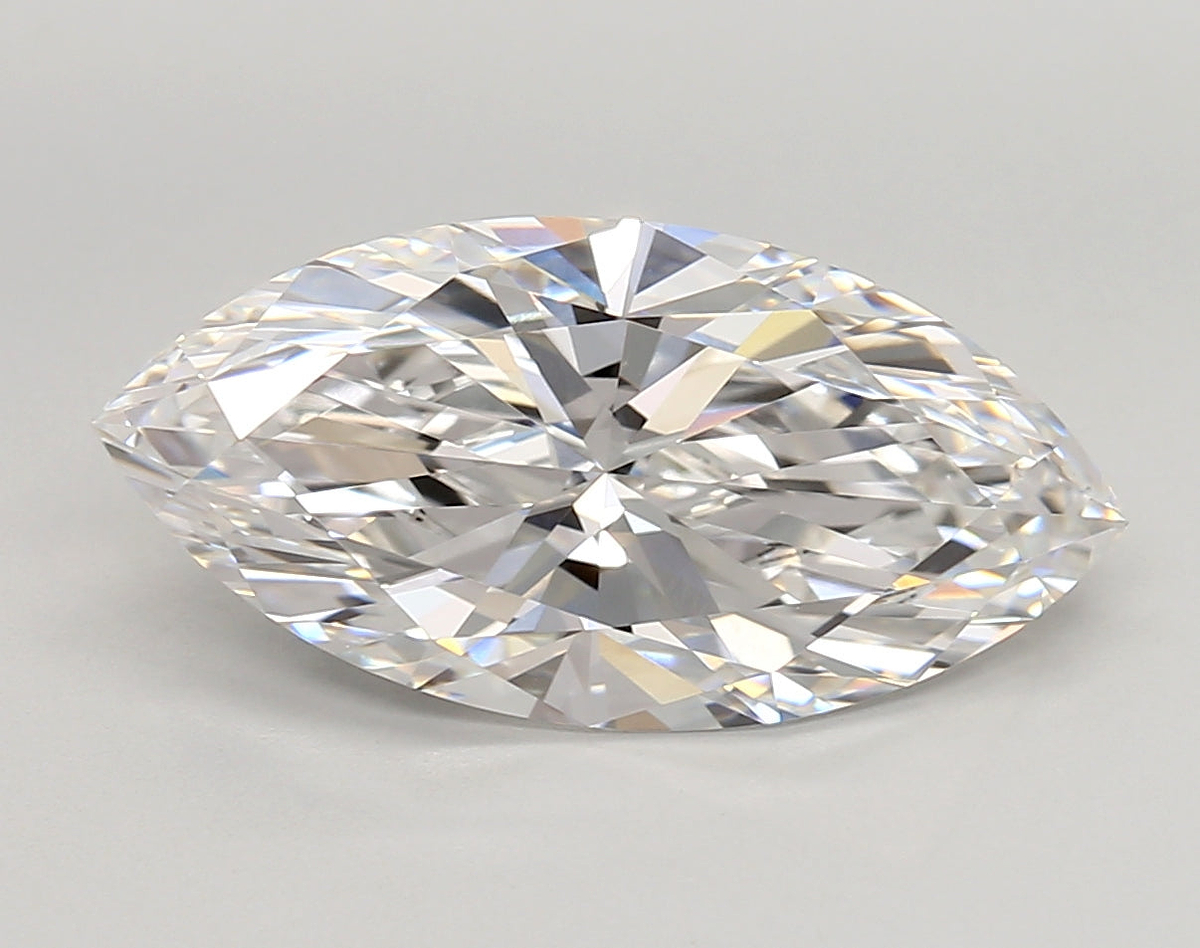 4.07 Carat Marquise Shaped, Very Good Cut, E Color, VVS1 Clarity, IGI Certified Lab Grown Diamond