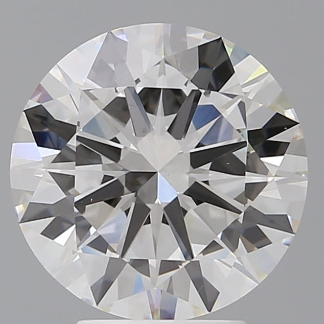 4.06 Carat Round Shaped, Excellent Cut, F Color, VVS2 Clarity, IGI Certified Lab Grown Diamond