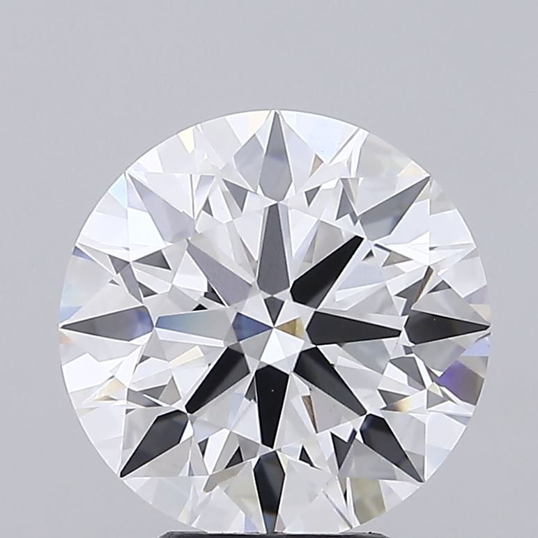 5.56 Carat Round Shaped, Ideal Cut, E Color, VVS2 Clarity, IGI Certified Lab Grown Diamond