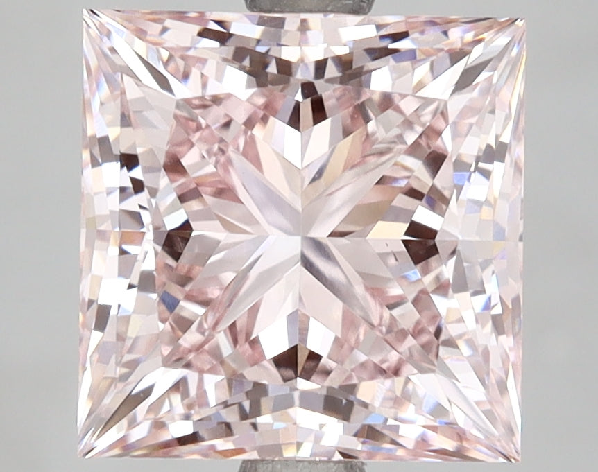4.36 Carat Princess Shaped, Ideal Cut, VS1 Clarity, IGI Certified Lab Grown Diamond