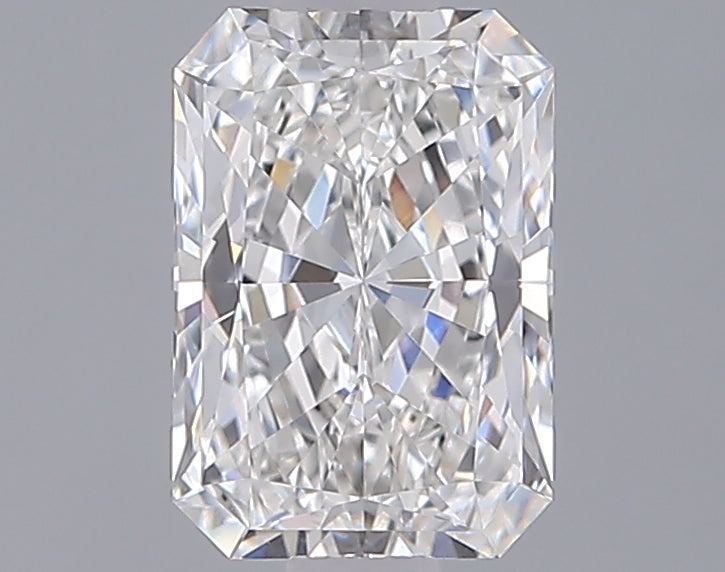 1.35 Carat Radiant Shaped, Ideal Cut, E Color, VVS2 Clarity, IGI Certified Lab Grown Diamond