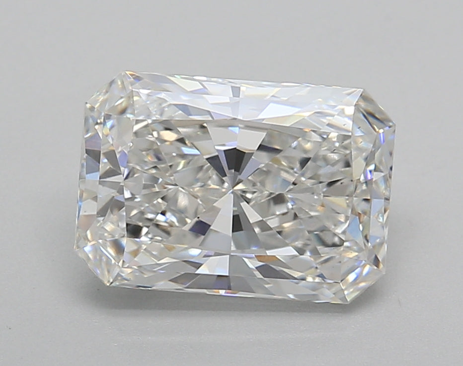2.51 Carat Radiant Shaped, Excellent Cut, E Color, VS1 Clarity, IGI Certified Lab Grown Diamond