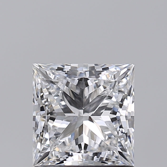 1.01 Carat Princess Shaped, Ideal Cut, E Color, VS1 Clarity, GIA Certified Lab Grown Diamond