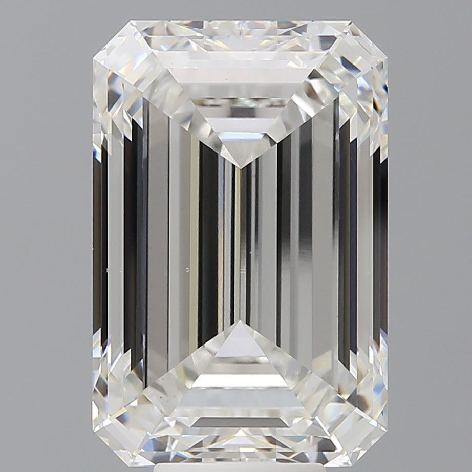10.94 Carat Emerald Shaped, Ideal Cut, F Color, VS1 Clarity, IGI Certified Lab Grown Diamond