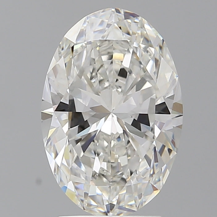 3.10 Carat Oval Shaped, Ideal Cut, F Color, VVS2 Clarity, IGI Certified Lab Grown Diamond