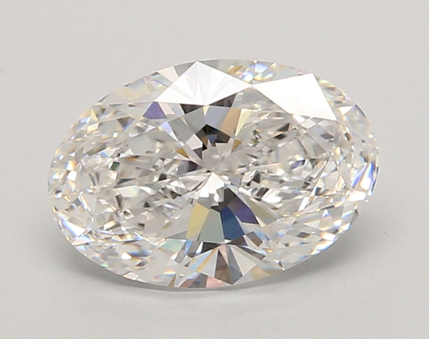 2.50 Carat Oval Shaped, Ideal Cut, E Color, VVS2 Clarity, IGI Certified Lab Grown Diamond