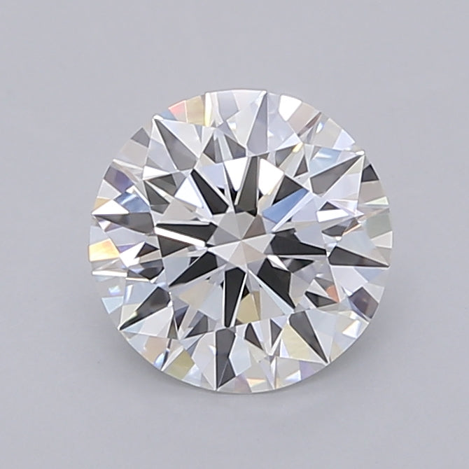 1.55 Carat Round Shaped, Ideal Cut, D Color, VVS2 Clarity, IGI Certified Lab Grown Diamond