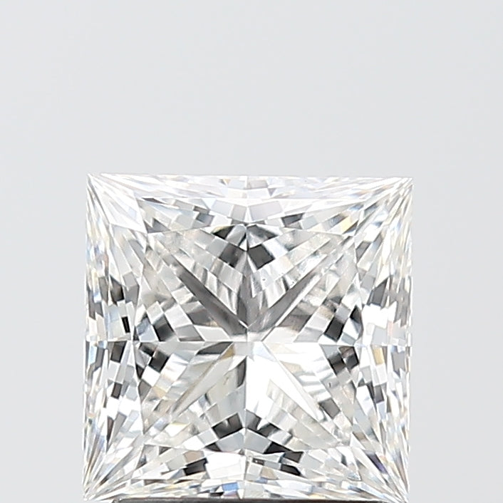 2.01 Carat Princess Shaped, Ideal Cut, F Color, VS1 Clarity, IGI Certified Lab Grown Diamond