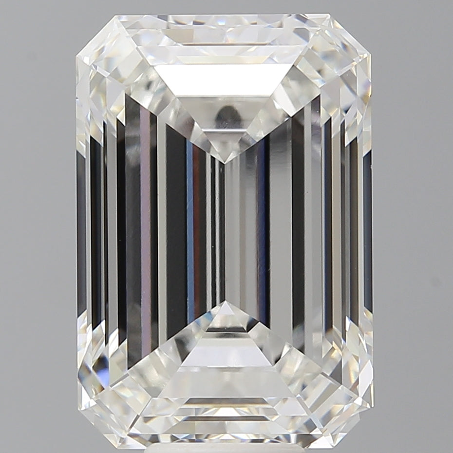 11.57 Carat Emerald Shaped, Ideal Cut, F Color, VVS2 Clarity, IGI Certified Lab Grown Diamond