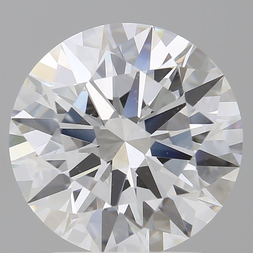 2.55 Carat Round Shaped, Ideal Cut, E Color, VS1 Clarity, IGI Certified Lab Grown Diamond