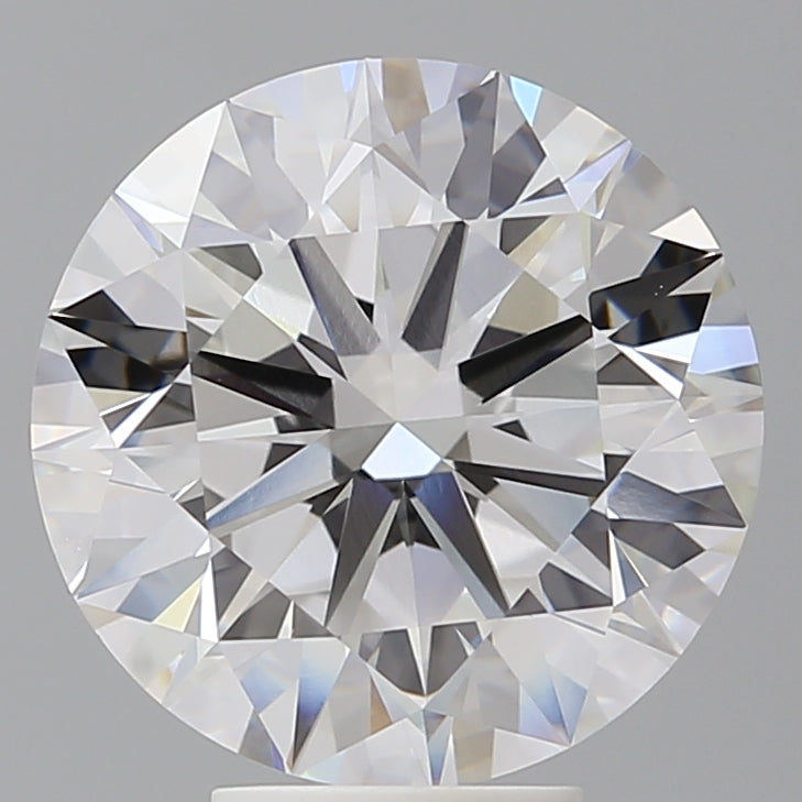 6.10 Carat Round Shaped, Ideal Cut, F Color, VVS2 Clarity, IGI Certified Lab Grown Diamond