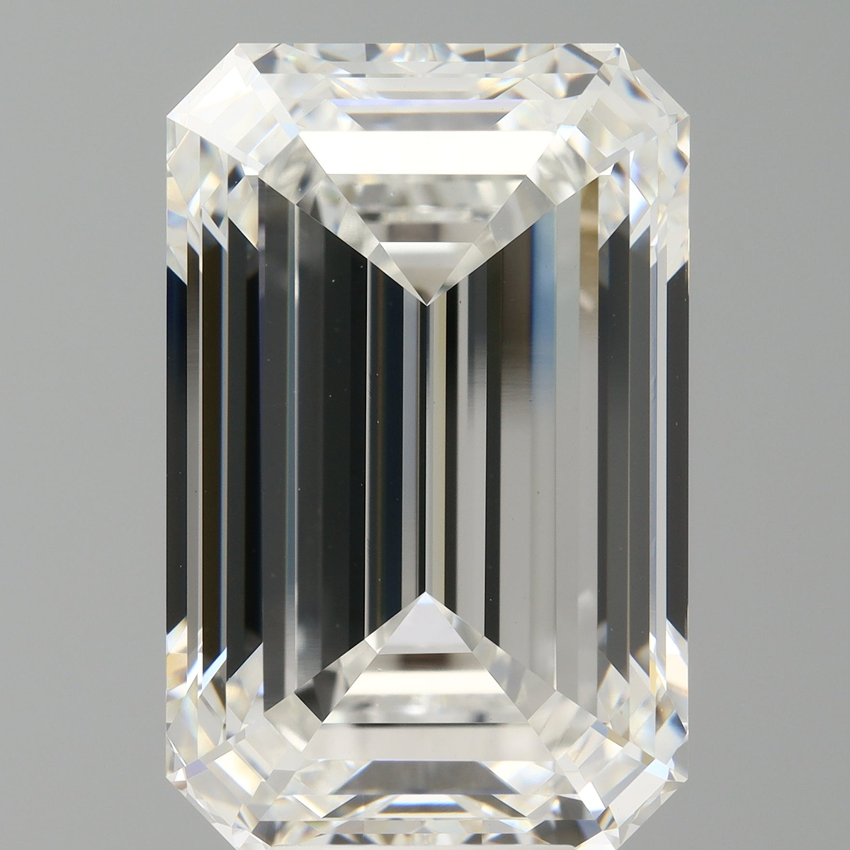10.08 Carat Emerald Shaped, Ideal Cut, F Color, VVS2 Clarity, IGI Certified Lab Grown Diamond