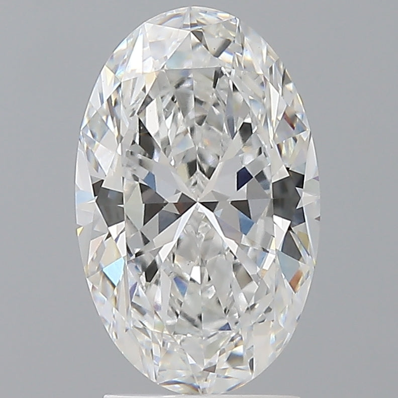 2.54 Carat Oval Shaped, Ideal Cut, E Color, VS1 Clarity, IGI Certified Lab Grown Diamond