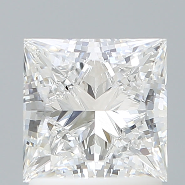 1.60 Carat Princess Shaped, Ideal Cut, D Color, VVS2 Clarity, IGI Certified Lab Grown Diamond