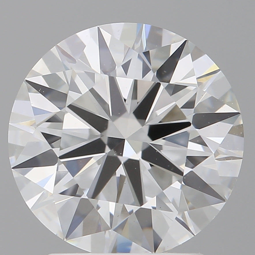 2.58 Carat Round Shaped, Ideal Cut, F Color, VS1 Clarity, IGI Certified Lab Grown Diamond