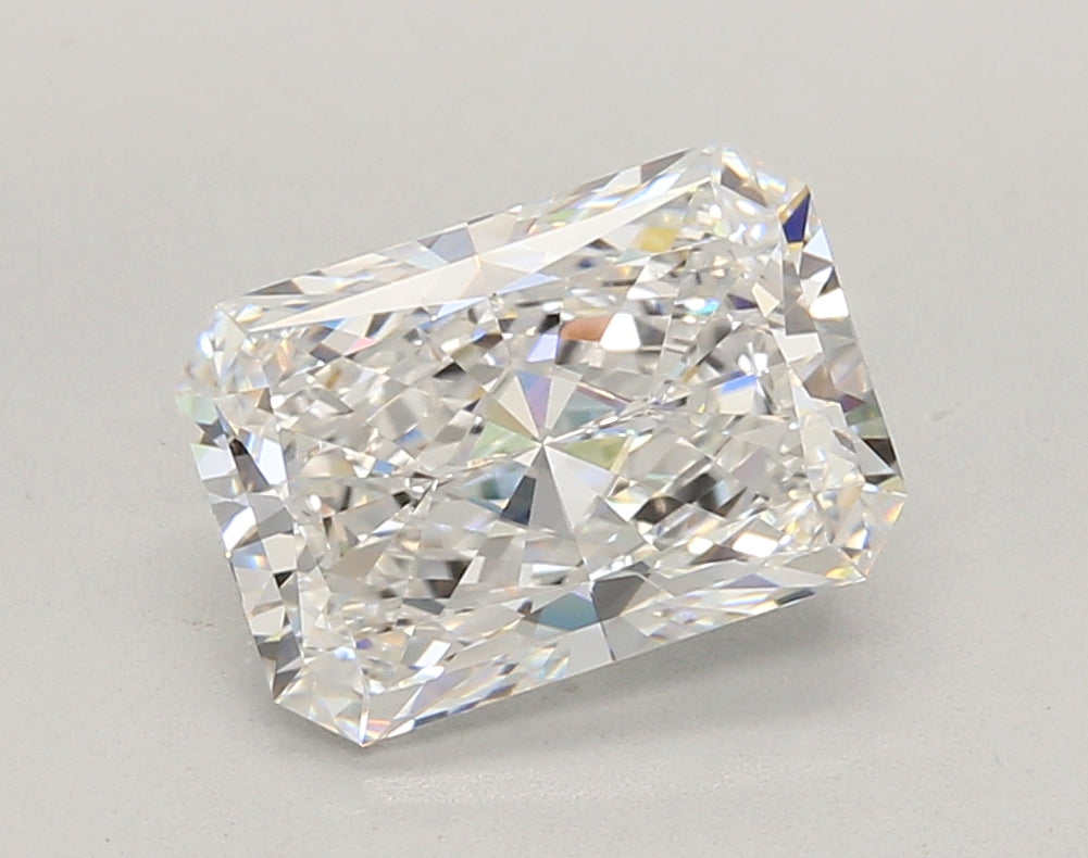 3.05 Carat Radiant Shaped, Ideal Cut, E Color, VVS1 Clarity, IGI Certified Lab Grown Diamond