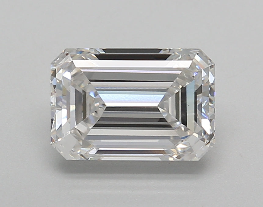 1.90 Carat Emerald Shaped, Excellent Cut, E Color, VVS2 Clarity, IGI Certified Lab Grown Diamond