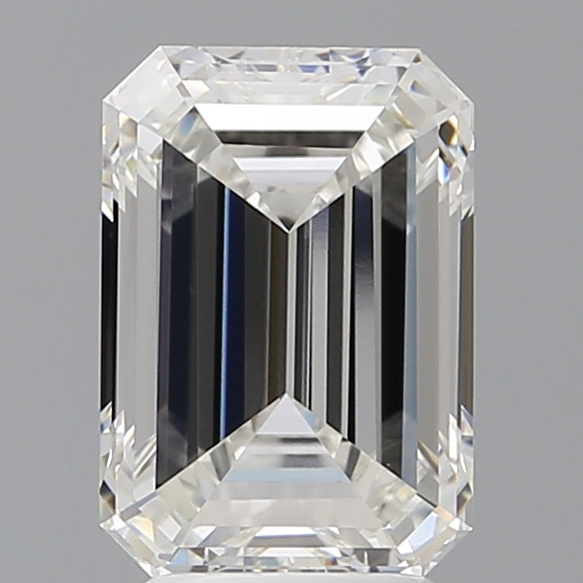 3.55 Carat Emerald Shaped, Excellent Cut, F Color, VVS2 Clarity, IGI Certified Lab Grown Diamond