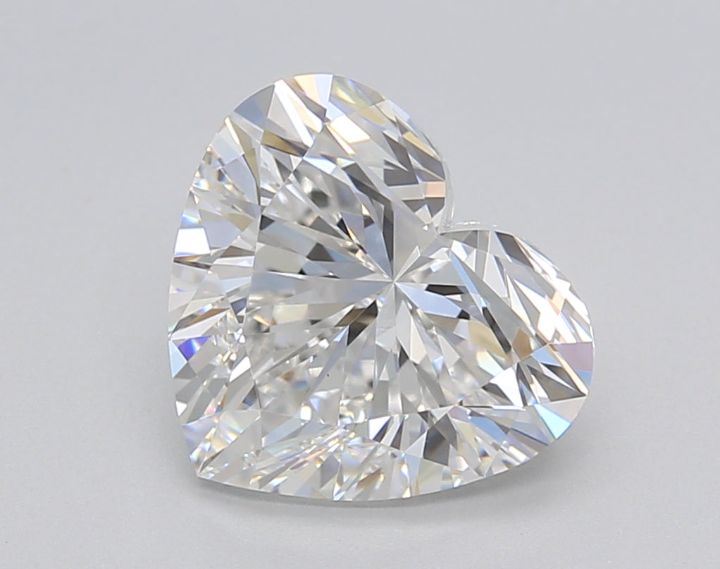 3.00 Carat Heart Shaped, Excellent Cut, E Color, VS1 Clarity, GIA Certified Lab Grown Diamond