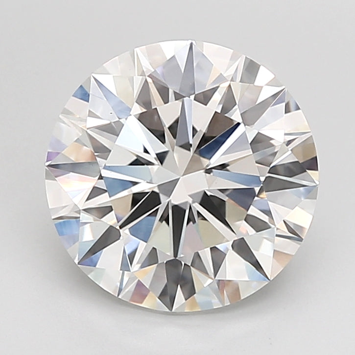 4.42 Carat Round Shaped, Ideal Cut, F Color, VVS2 Clarity, IGI Certified Lab Grown Diamond