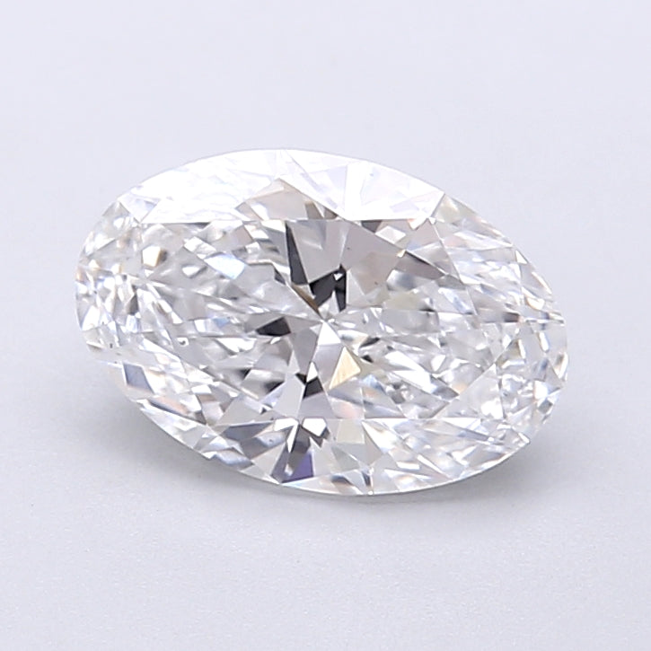 1.51 Carat Oval Shaped, Very Good Cut, D Color, VS1 Clarity, IGI Certified Lab Grown Diamond