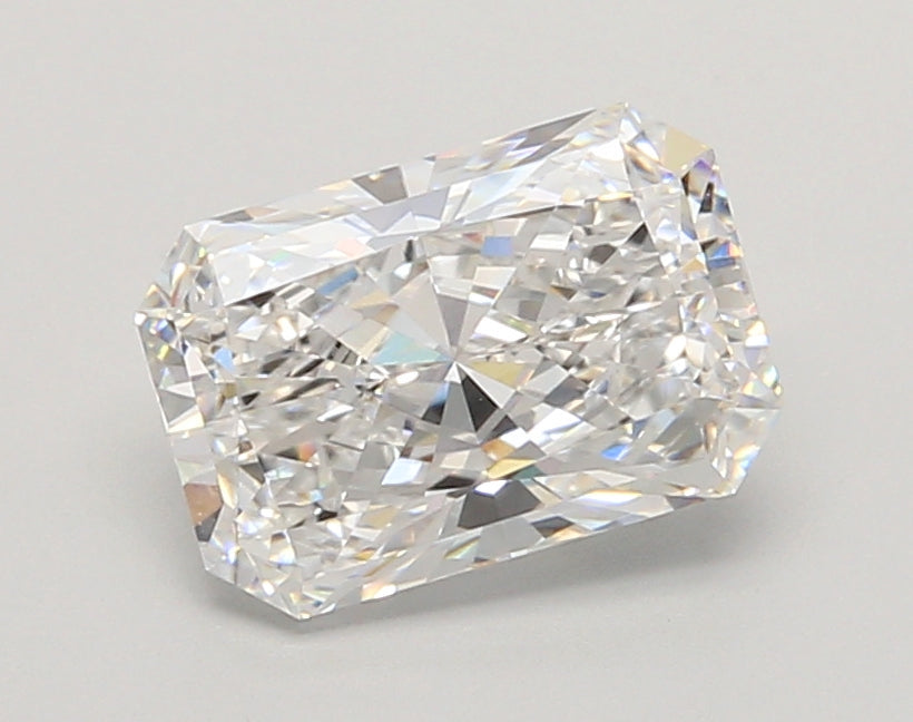 2.01 Carat Radiant Shaped, Ideal Cut, D Color, VVS2 Clarity, IGI Certified Lab Grown Diamond