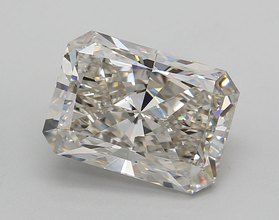 4.01 Carat Radiant Shaped, Excellent Cut, G Color, VS1 Clarity, IGI Certified Lab Grown Diamond