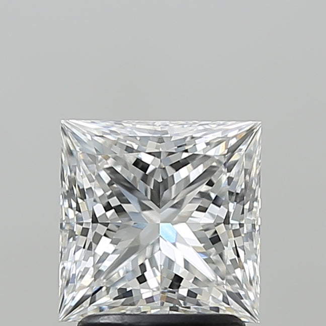 2.10 Carat Princess Shaped, Ideal Cut, E Color, VVS2 Clarity, IGI Certified Lab Grown Diamond
