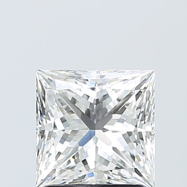 2.10 Carat Princess Shaped, Ideal Cut, F Color, VVS2 Clarity, IGI Certified Lab Grown Diamond