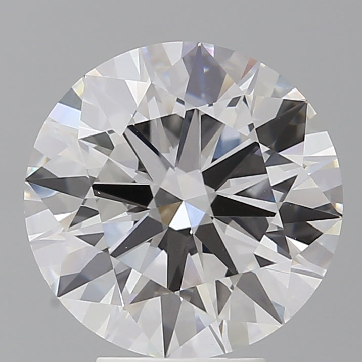 5.04 Carat Round Shaped, Ideal Cut, F Color, VVS2 Clarity, IGI Certified Lab Grown Diamond