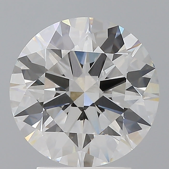 3.05 Carat Round Shaped, Ideal Cut, F Color, VVS2 Clarity, IGI Certified Lab Grown Diamond