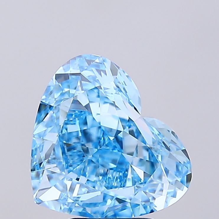 5.01 Carat Heart Shaped, Ideal Cut, VVS2 Clarity, IGI Certified Lab Grown Diamond