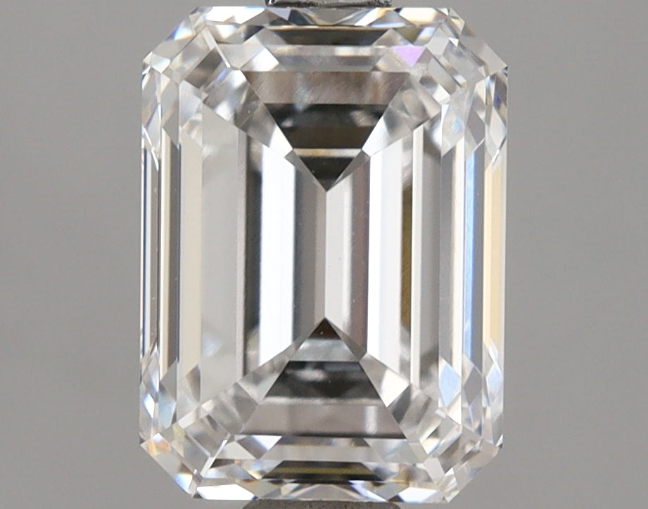 2.54 Carat Emerald Shaped, Ideal Cut, D Color, VVS1 Clarity, IGI Certified Lab Grown Diamond