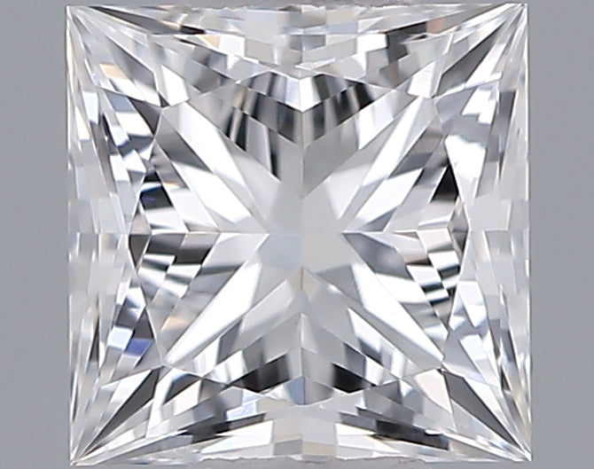 0.55 Carat Princess Shaped, Ideal Cut, D Color, VVS2 Clarity, IGI Certified Lab Grown Diamond