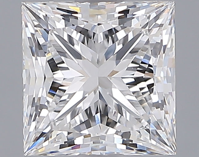 2.04 Carat Princess Shaped, Ideal Cut, E Color, VVS1 Clarity, IGI Certified Lab Grown Diamond