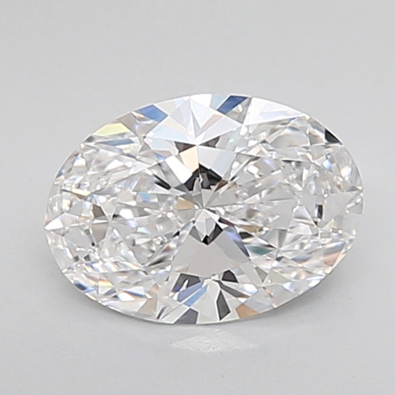 2.01 Carat Oval Shaped, Ideal Cut, D Color, VVS2 Clarity, IGI Certified Lab Grown Diamond
