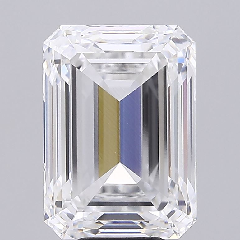 9.02 Carat Emerald Shaped, Ideal Cut, E Color, VVS1 Clarity, IGI Certified Lab Grown Diamond