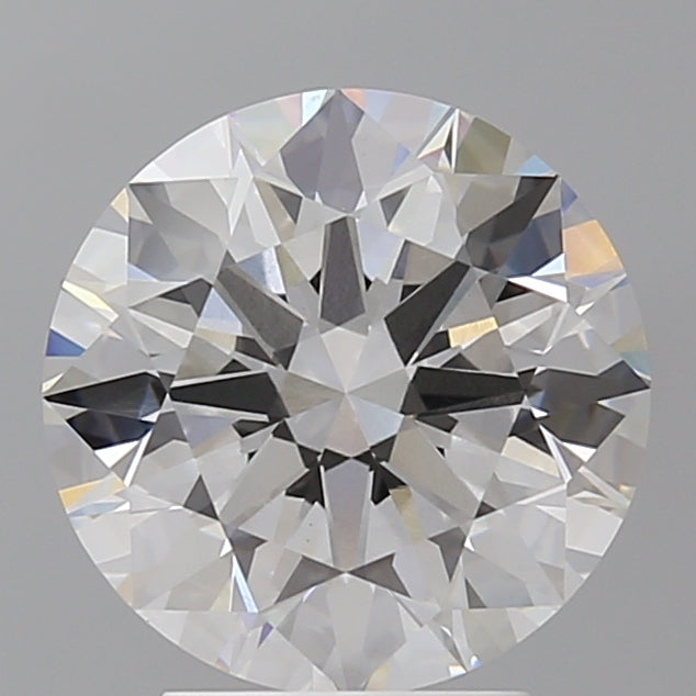 3.53 Carat Round Shaped, Ideal Cut, F Color, VVS2 Clarity, IGI Certified Lab Grown Diamond