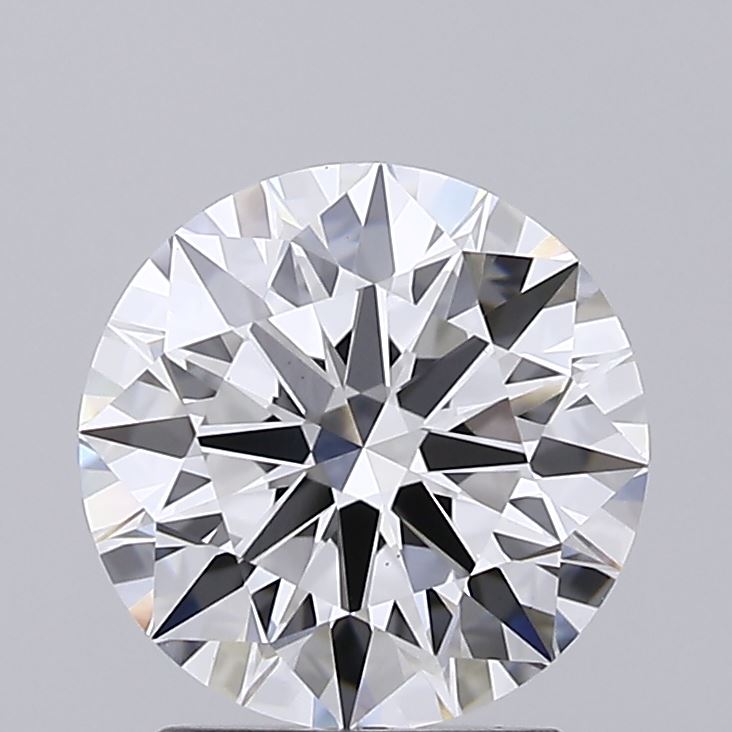2.08 Carat Round Shaped, Ideal Cut, E Color, VVS2 Clarity, IGI Certified Lab Grown Diamond