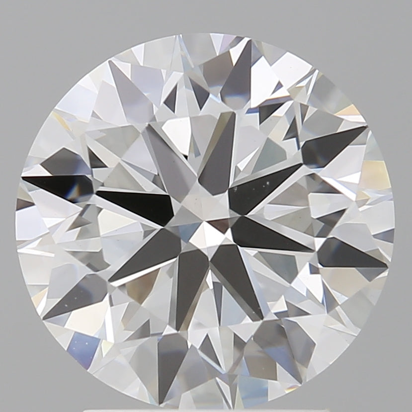 3.00 Carat Round Shaped, Excellent Cut, E Color, VVS2 Clarity, IGI Certified Lab Grown Diamond