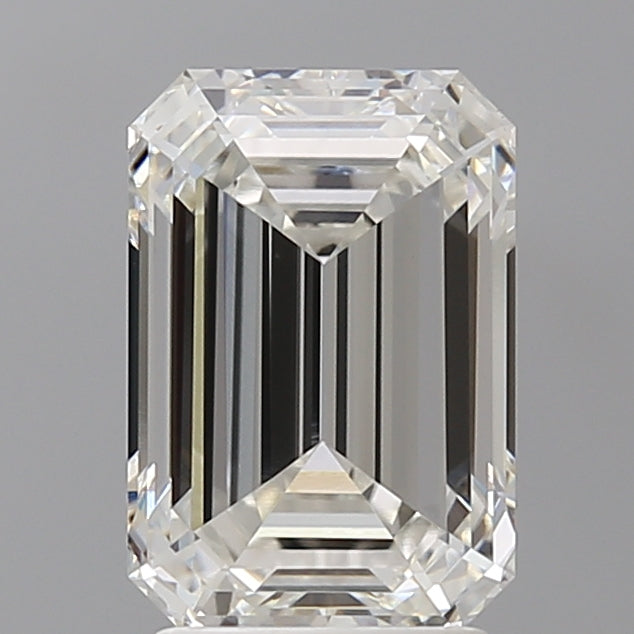 3.07 Carat Emerald Shaped, Ideal Cut, F Color, VVS2 Clarity, IGI Certified Lab Grown Diamond