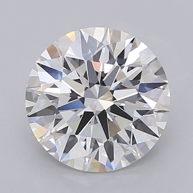 2.54 Carat Round Shaped, Ideal Cut, F Color, VVS2 Clarity, IGI Certified Lab Grown Diamond